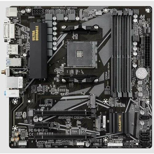Материнская плата Gigabyte B550M DS3H AC 17 1456400₽