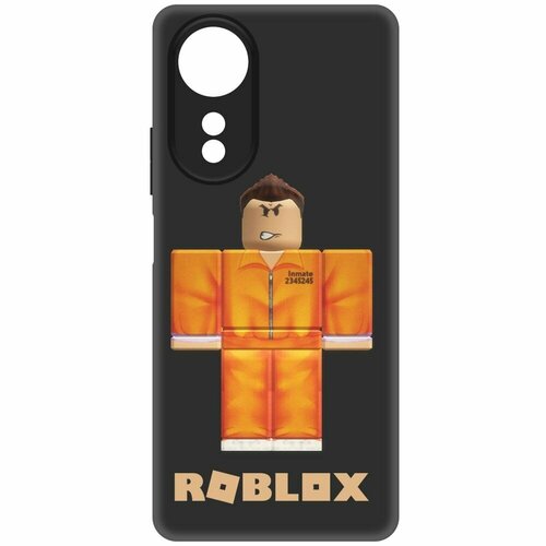 Чехол-накладка Krutoff Soft Case Roblox-Заключенный для Oppo A58 4G черный чехол накладка krutoff soft case корги для oppo a58 4g черный