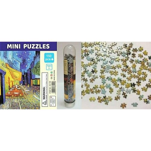 ПазлыВКолбе 150 дет. Ночное кафе MINI PUZZLES (10*15 см) 33-109, (YIWU XINSHIXIAN ARTS AND CRAFTS CO