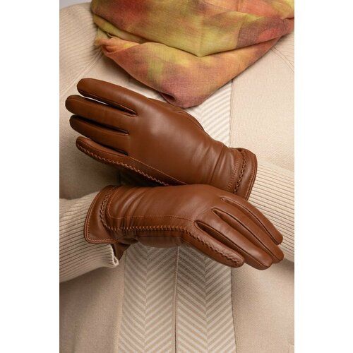 фото Перчатки montego, размер 7, коричневый