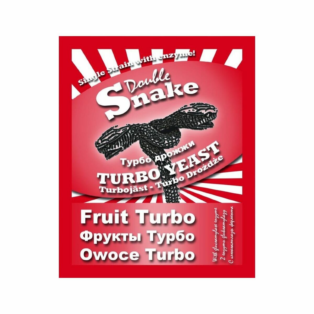 Спиртовые дрожжи DoubleSnake Fruit Turbo, для фруктовых браг, 50 г