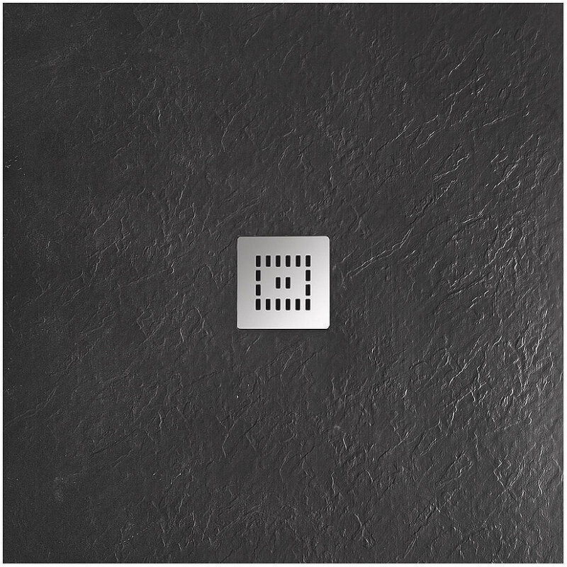фото Душевой поддон из искусственного камня BelBagno Uno 90x90 TRAY-MR-UNO-A-90-35-NERO Черный
