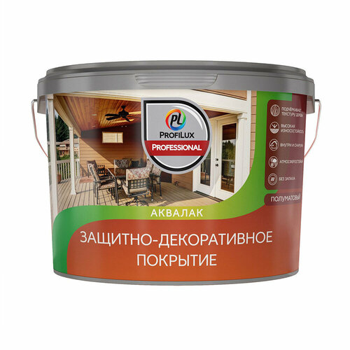 Лак акриловый мебельный Profilux Professional белый 25 л полуматовый 1230₽