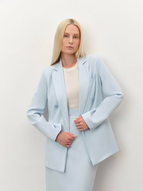Пиджак ANNA PEKUN, размер M, голубой