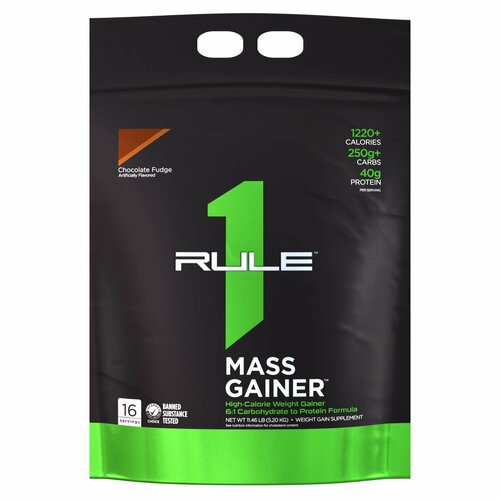 Гейнер RULE ONE Mass Gainer, 16 порций, Chocolate Fudge