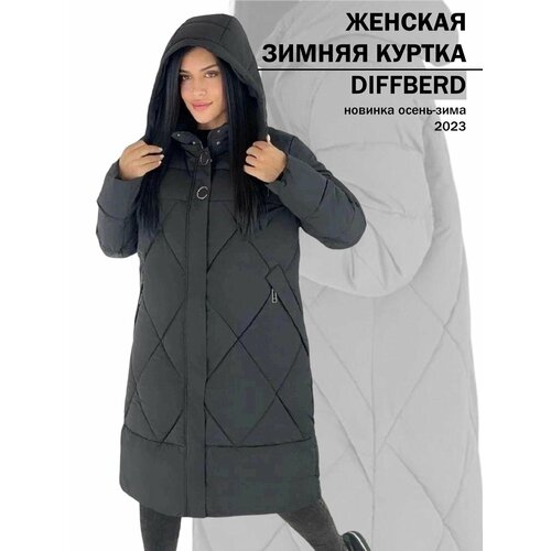 фото Куртка diffberd, размер 64, черный