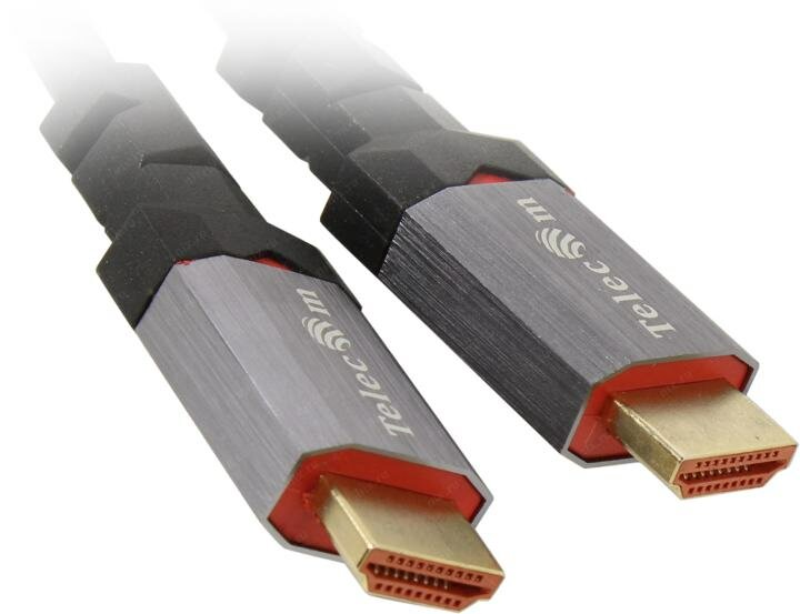 Кабель HDMI 19M/M,ver. 2.1, 8K@60 Hz 1m метал разъемы, Telecom <TCG365-1M> VCOM Telecom TCG365-1M - фото №8