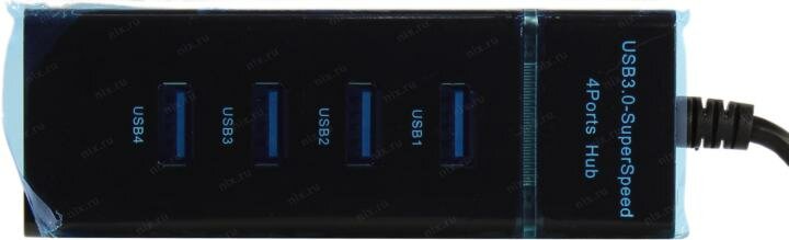 Концентратор KS-IS 1*USB 3.0 3*USB 2.0 F в USB 3.0 Type A M 1.2м - фото №8