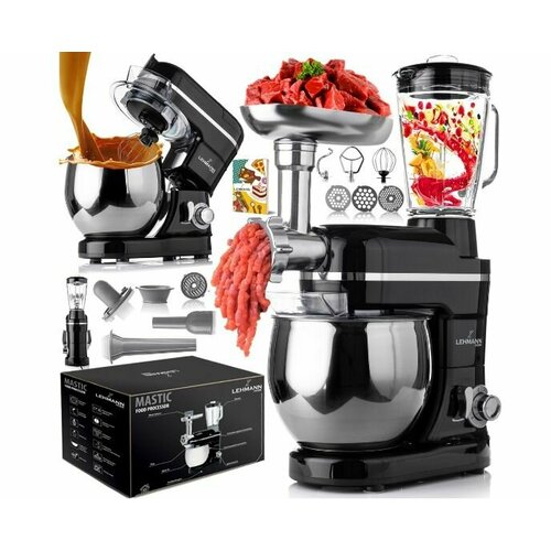 Планетарный кухонный комбайн Lehmann Mastic 3000 Вт черный 3733400₽