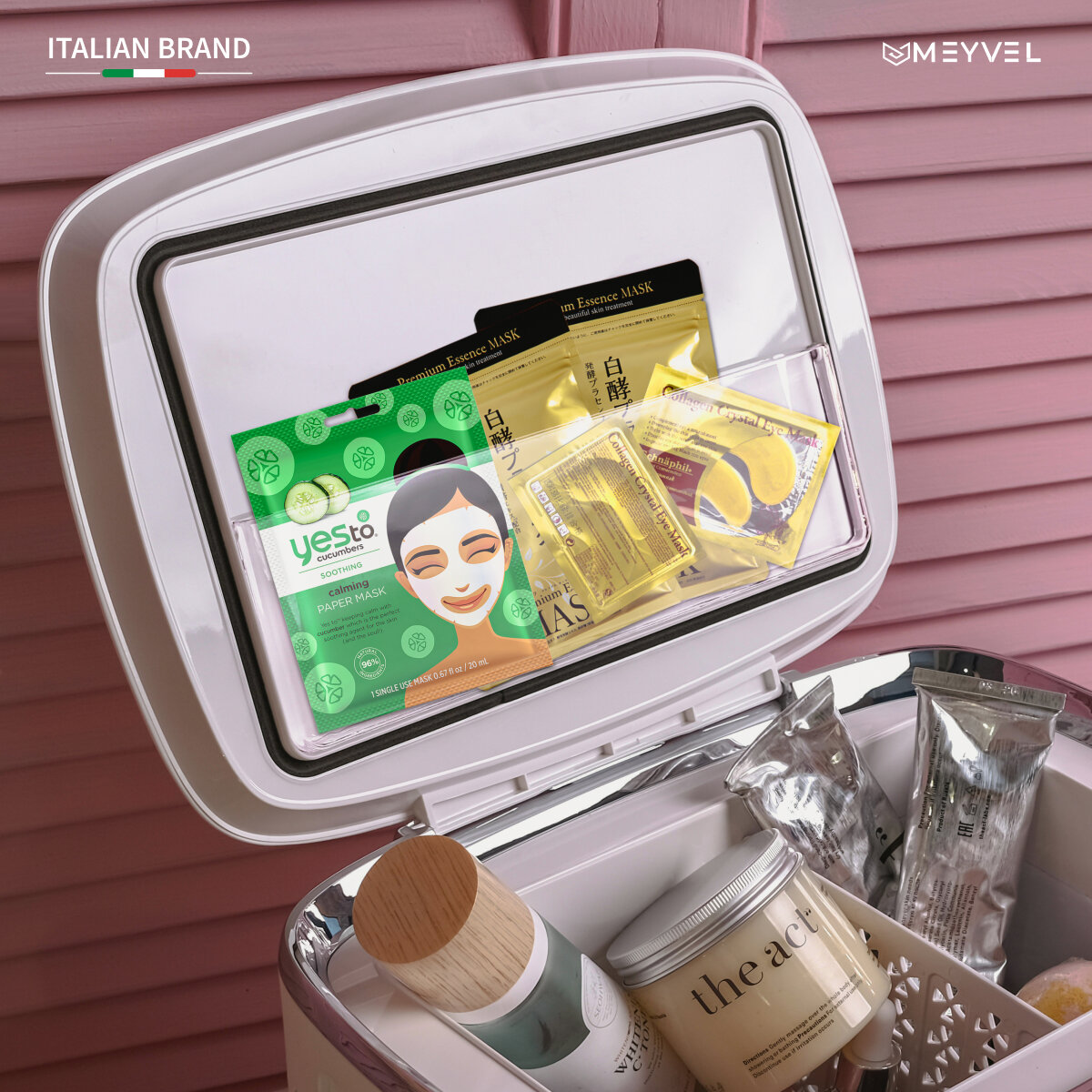 Холодильник Meyvel MB-06C3W для косметики, напитков и лекарств (бьюти-холодильник белый на 6 литров) - фотография № 11