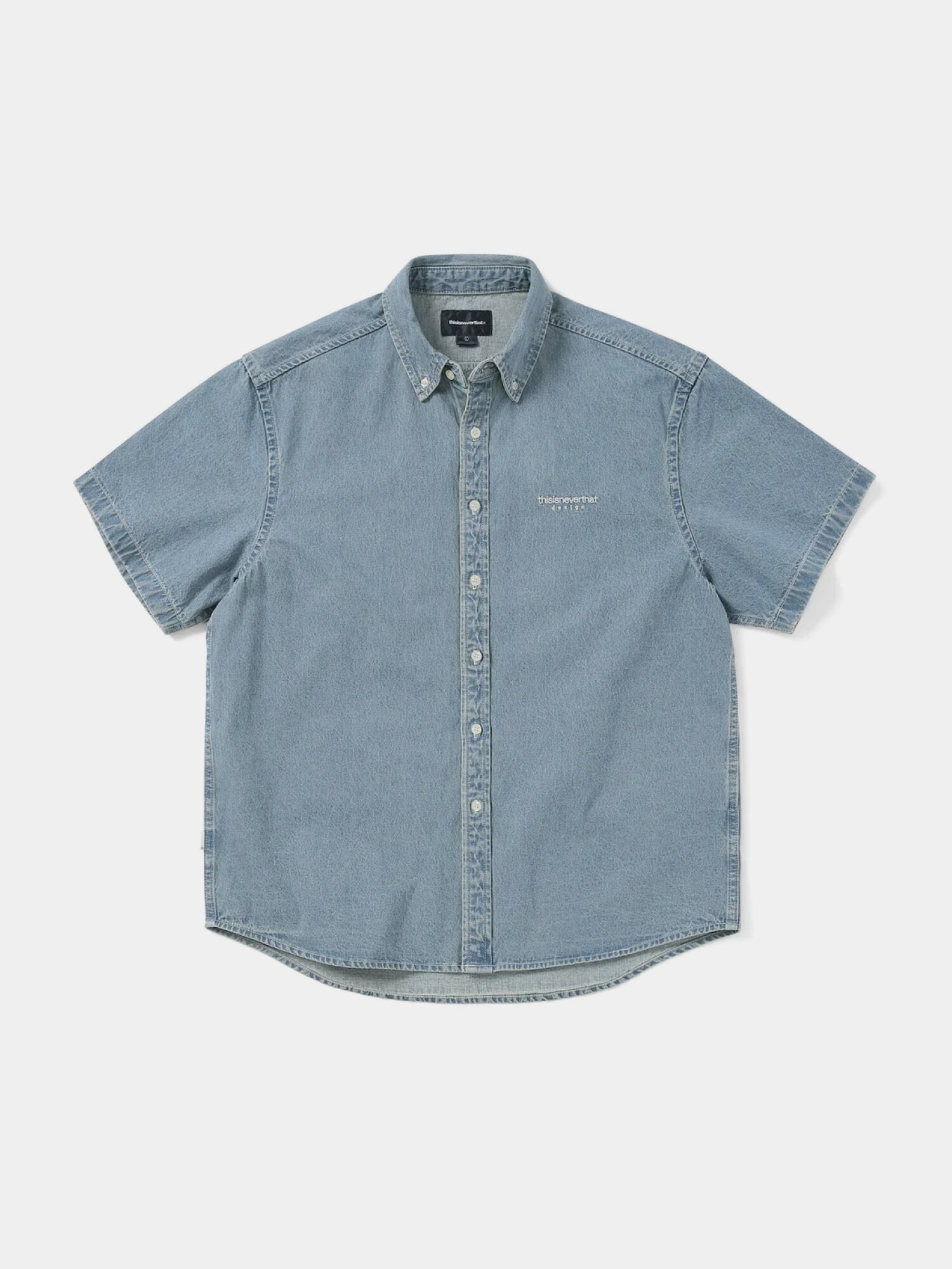 Рубашка thisisneverthat Washed Denim S/S Shirt