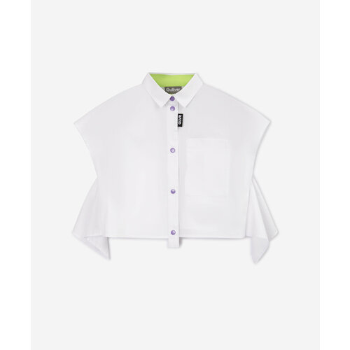 Блуза Gulliver, размер 98, белый блуза размер 98 белый