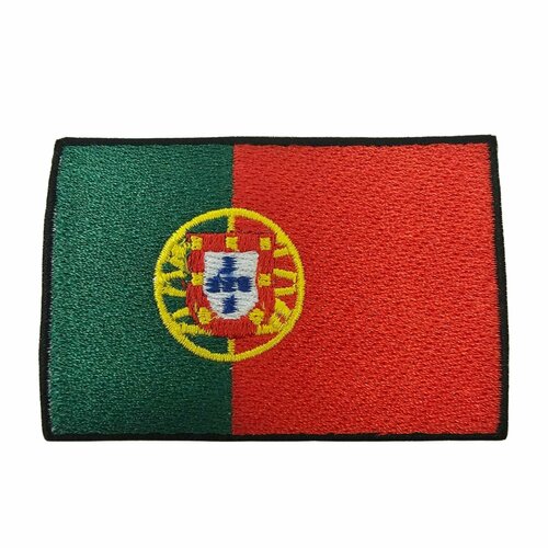 Нашивка шеврон патч, Флаг Португалии , размер 80x55 мм