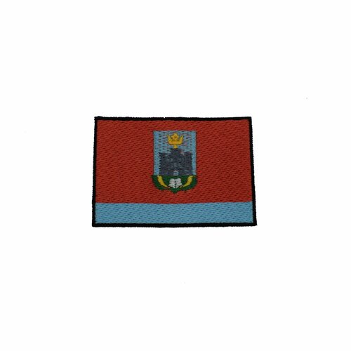 Нашивка шеврон (патч), Флаг Орловской области, размер 80х55 мм
