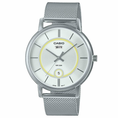 фото Наручные часы casio, серебряный, черный