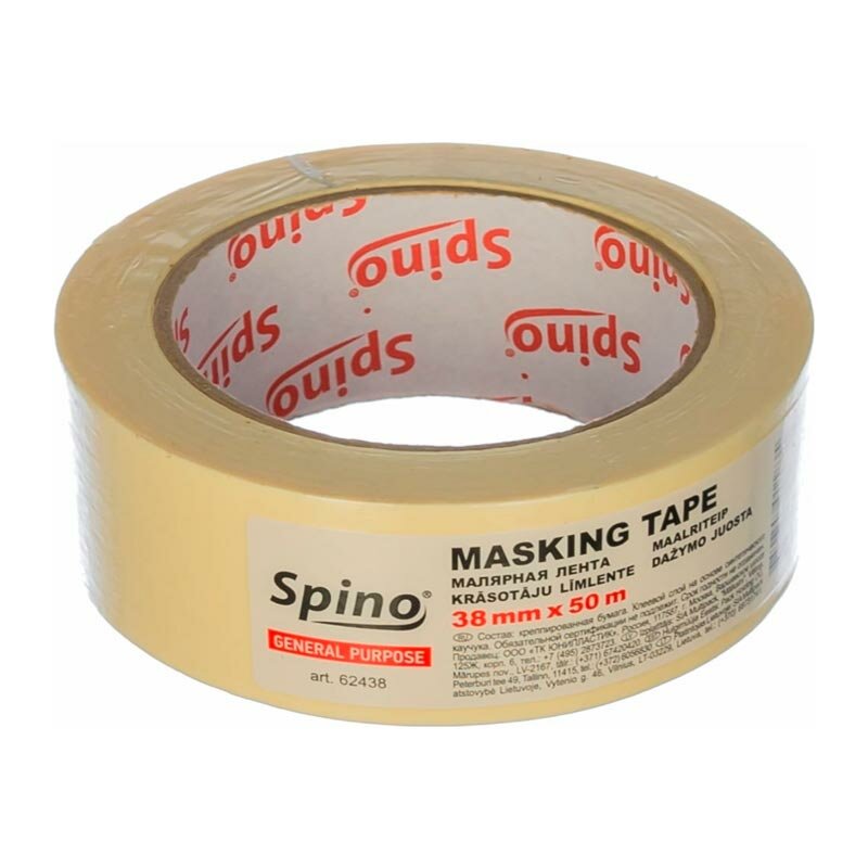 фото Лента малярная SPINO белый 38 мм 50 м