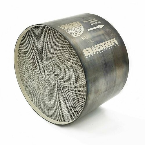 Катализатор Bioten 4.0 113x100 мм. для автомобилей Евро-4 Pt, Pd, Rh 7,5 g/ft3 Блок Emitec металл (Германия),500 cpsi.