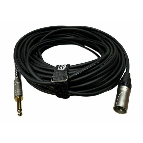Кабель микрофонный XLR 3 pin male - JACK 6.3 mono длина 15м Xline Cables RMIC XLRM-JACK 15