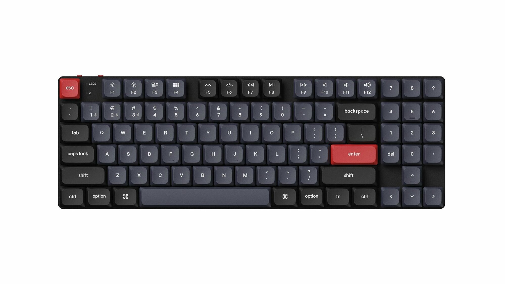 Клавиатура QMK Keychron K13 Pro, 90 клавиш, Hot-Swap, Gateron low profile Red Switch - фото №9