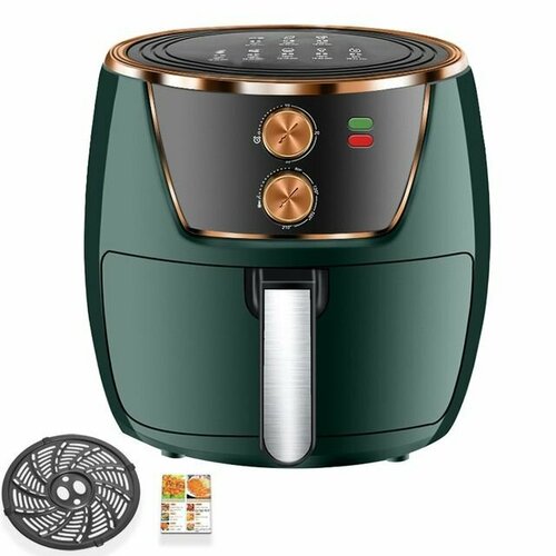 Фритюрница Аэрогриль электрическая 7 л мощностью 1500Вт Темно-зеленый 620000₽