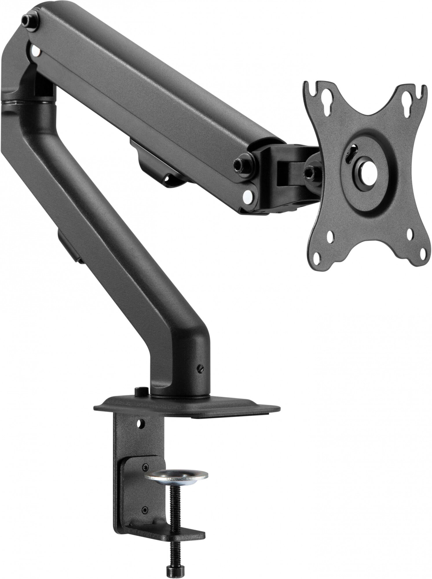 Кронштейн для мониторов Ultramounts UM728 черный 17"-27" макс.7кг крепление к столешнице поворот и наклон
