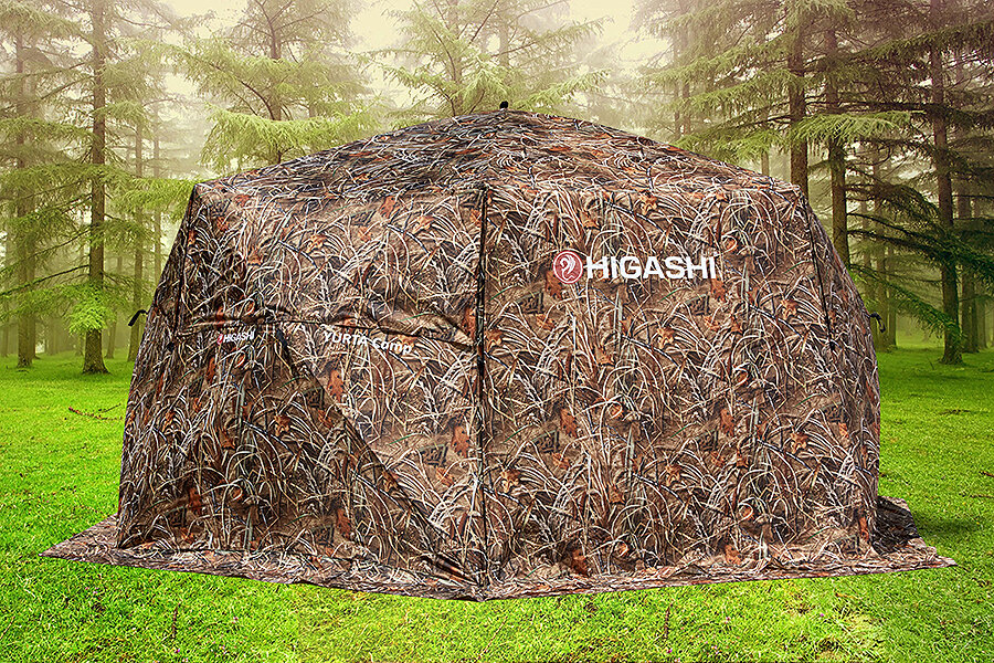 Кухня-шатер HIGASHI Yurta Сamp Camo II/ летняя, туристическая палатка