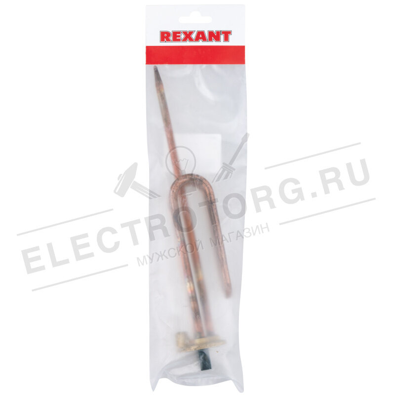 нагревательный элемент для бойлера, тэн, rcf - 2000 вт, фланец м6, 48 мм rexant - фото №7