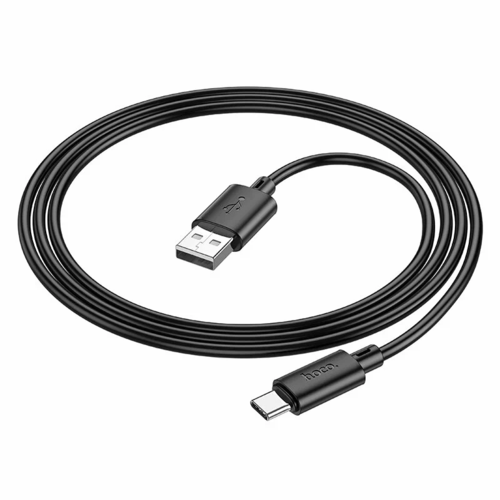 USB кабель HOCO X88 Gratified Type-C, 3А, 1м, PVC (черный) usb кабель hoco x88 gratified microusb 2 4а 1м pvc черный