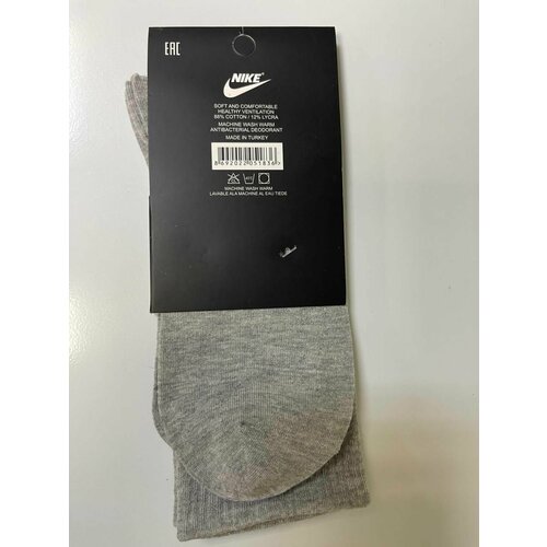 фото Носки , размер 43/44/41/45/42/47/46, серый нет бренда