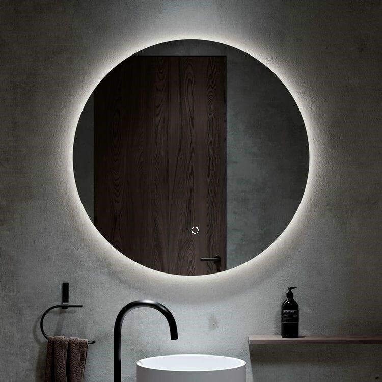 Зеркало круглое MN D60 для ванной с холодной LED-подсветкой - фотография № 5
