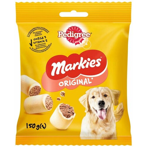 Лакомство для собак Pedigree Markies мясное печенье,15 штук по 150 г