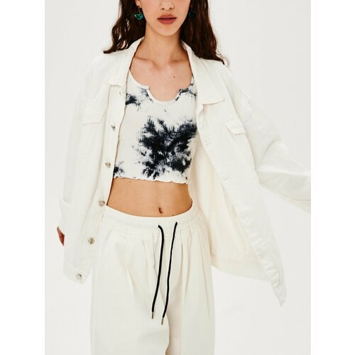 фото Топ madii, размер s, белый, синий