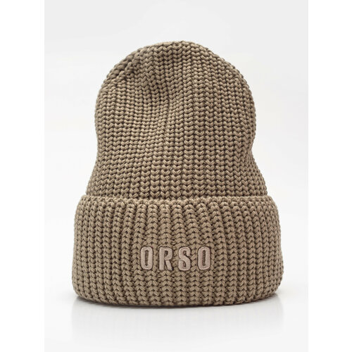 фото Шапка бини orso bianco mersi, размер 54/56, бежевый