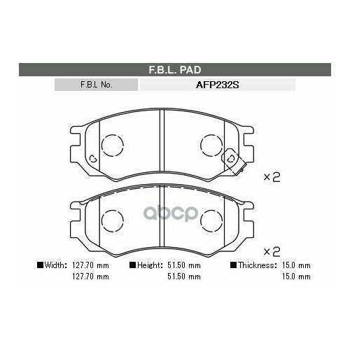 Колодки Fbl ( Afp-232S A-350) FBL арт. AFP232S
