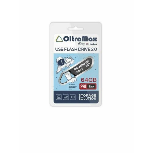 USB флеш накопитель OM-64GB-290-Black oltramax om 128gb 320 black usb 3 0