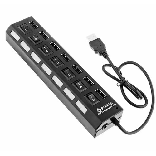 USB Hub на 7 портов с выключателями для периферийных устройств