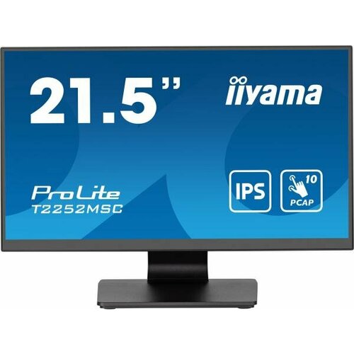 Монитор Iiyama 21.5 ProLite T2252MSC-B2 черный IPS LED 5ms 16:9 HDMI M/M глянцевая 250cd 178гр/178гр 1920x1080 60Hz DP FHD USB Touch 4.5кг