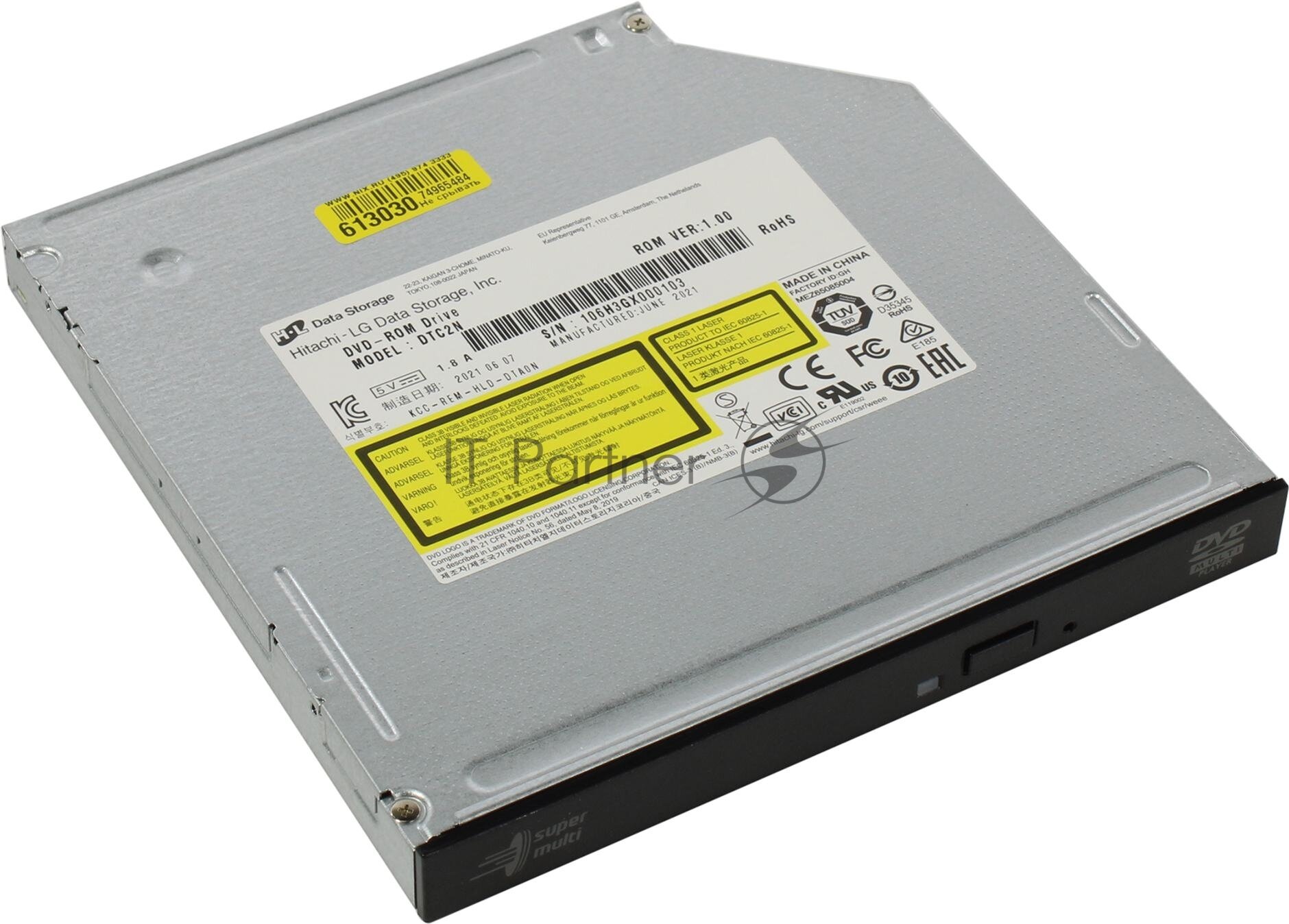 Оптический привод DVD-ROM LG , внутренний, SATA, черный, OEM - фото №7