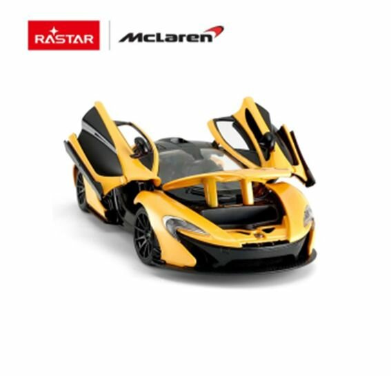 Машина Rastar "Mclaren P1", металлическая, масштаб 1:24, желтая, двери и капот открываются