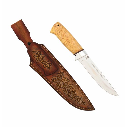 фото Нож "бекас" (сталь vg 10, кап клена стабилизированный./ал.) златоустовский оружейный завод