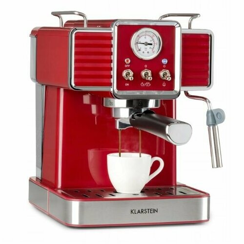Кофемашина высокого давления Klarstein Gusto Classico 1350 Вт красная 2900000₽