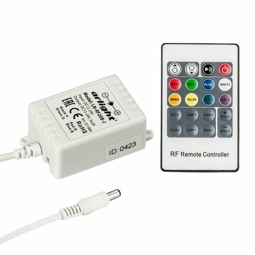 контроллер распределитель ln dmx 8ch 230v arlight ip20 металл Контроллер LN-RF20B-J(12V 72W ПДУ 20 кн)ARL