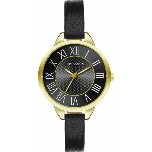фото Наручные часы romanson rl 0b05l lg(bk), черный
