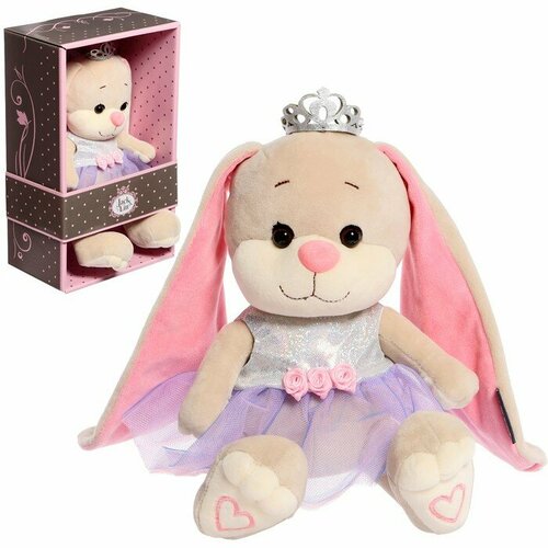 Мягкая игрушка «Зайка Лин», принцесса в платье с короной», 20 см мягкая игрушка зайка принцесса в35 7103 бел 35