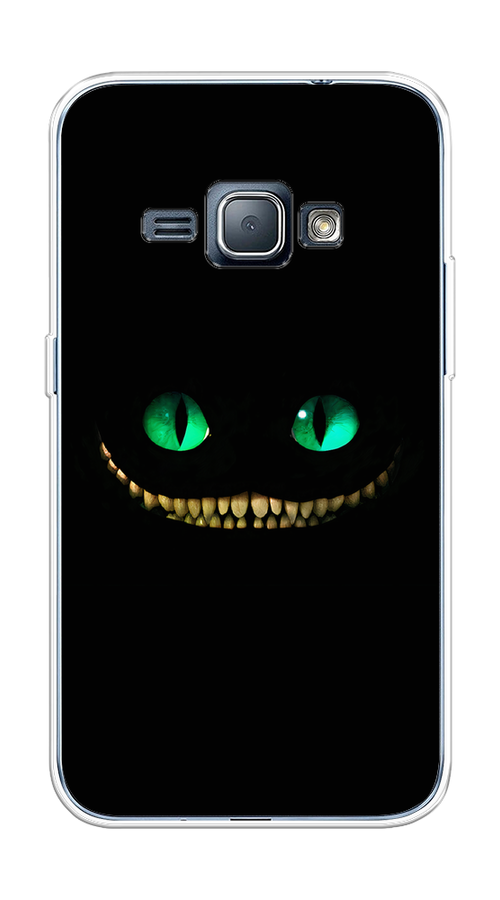 Силиконовый чехол на Samsung Galaxy J1 2016 / Самсунг Галакси J1 2016 "Зеленоглазый чеширский кот"