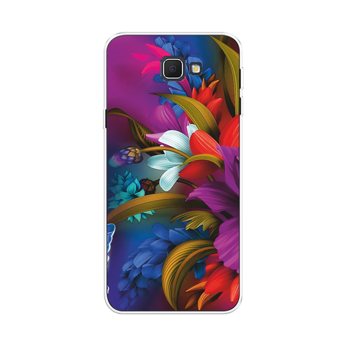 Силиконовый чехол на Samsung Galaxy J5 Prime 2016 / Самсунг Галакси J5 Prime 2016 Фантастические цветы