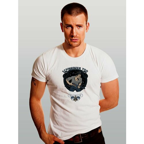 фото Футболка морская пехота, размер l, белый zerosell