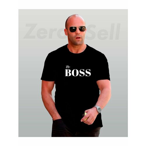 фото Футболка футболка парная хлопковая унисекс the boss это босс, размер 5xl, черный zerosell