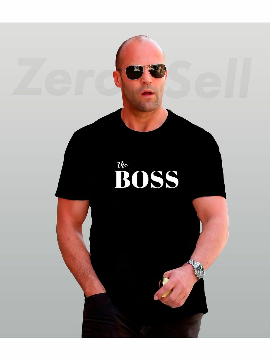 Футболка Zerosell Футболка парная хлопковая унисекс the boss это босс