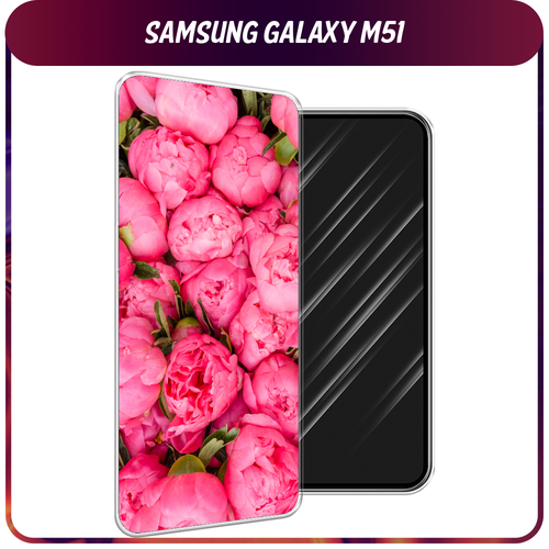 Силиконовый чехол на Samsung Galaxy M51 / Самсунг Галакси M51 Прекрасные пионы силиконовый чехол пионы на samsung galaxy m51